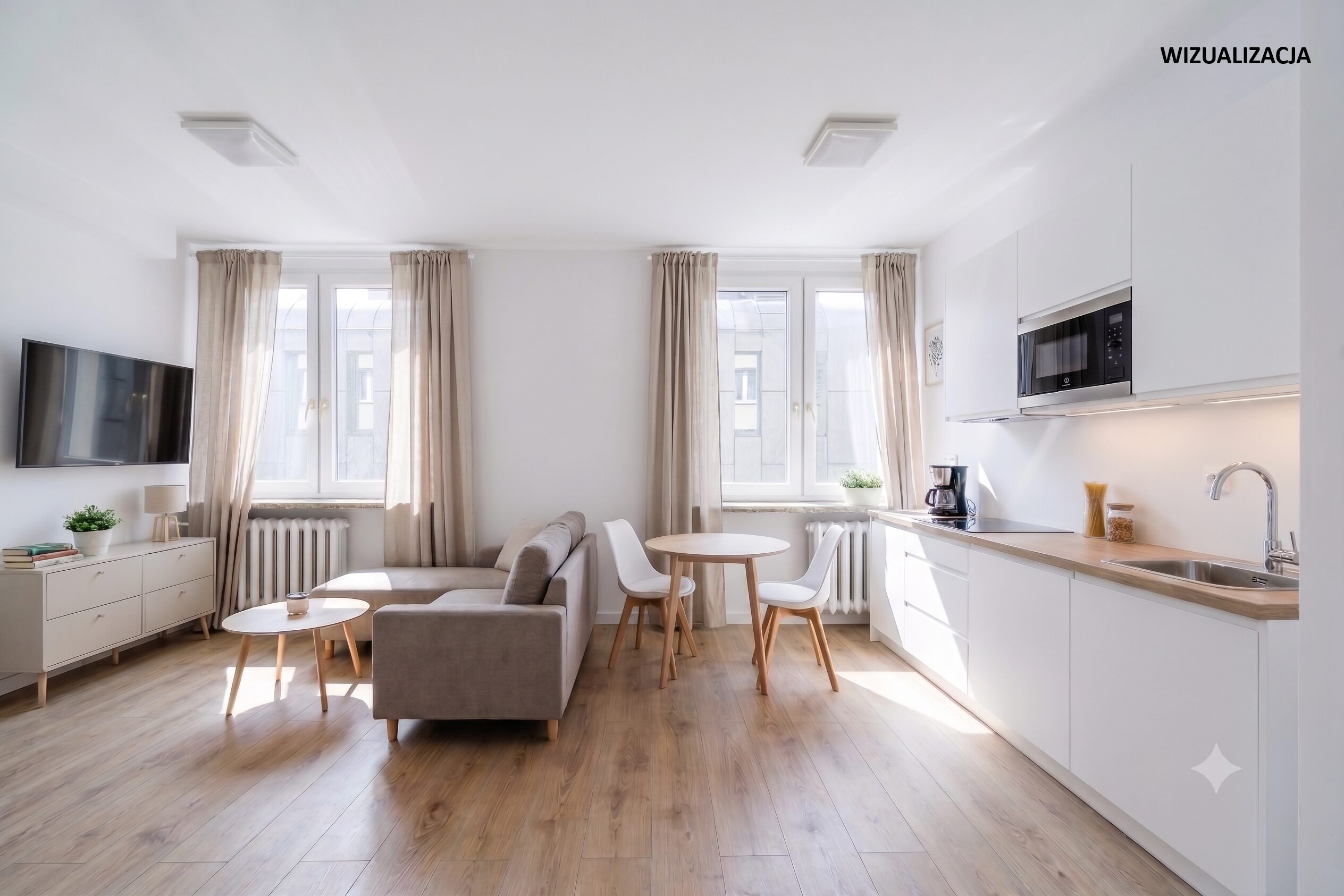Read more about the article Kawalerka po&nbsp;remoncie – centrum Warszawy, Sienna